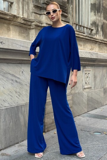 Oversize Salaş Kesim Sweat Ve Çift Cepli Pantolon Takım