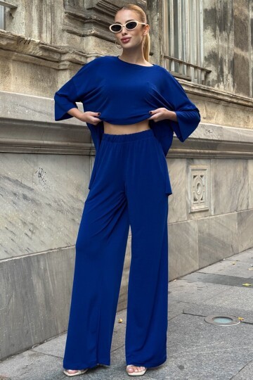 Oversize Salaş Kesim Sweat Ve Çift Cepli Pantolon Takım