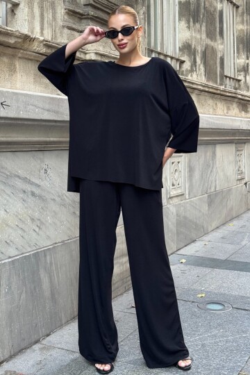 Oversize Salaş Kesim Sweat Ve Çift Cepli Pantolon Takım