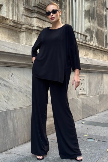 Oversize Salaş Kesim Sweat Ve Çift Cepli Pantolon Takım