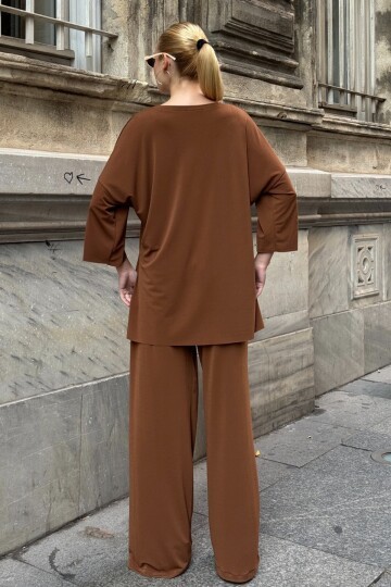 Oversize Salaş Kesim Sweat Ve Çift Cepli Pantolon Takım