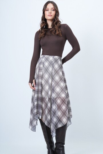 Parmak Detaylı Bisiklet Yaka Basic Bluz