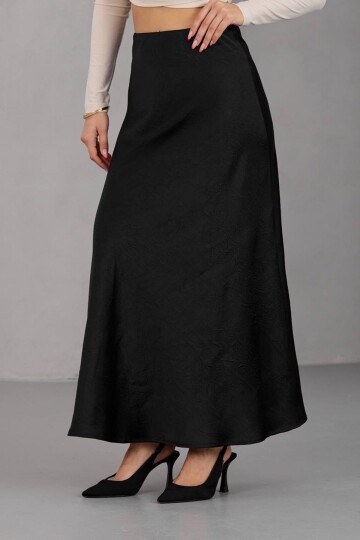 Saten Dokulu Uzun A Kesim Etek