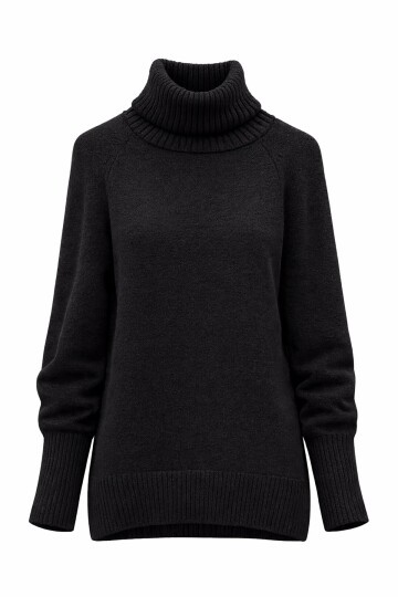 Siyah Oversize Triko Kazak