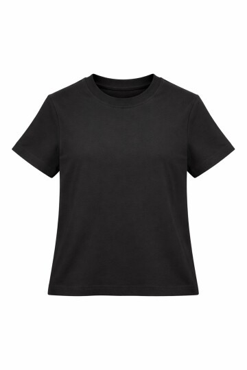 Siyah Likralı Kısa T-Shirt