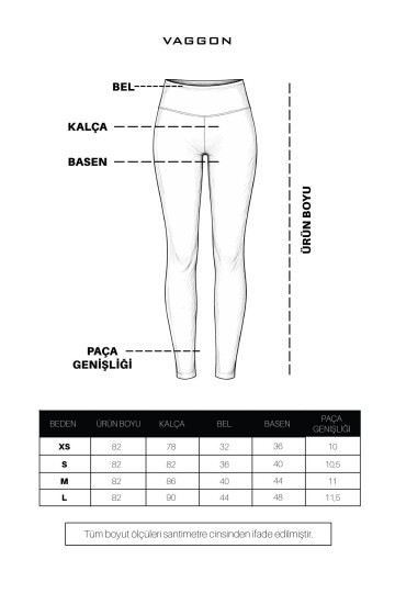 Siyah Ribanalı Toparlayıcı Tayt