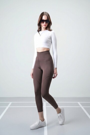 Kahverengi Toparlayıcı Tayt
