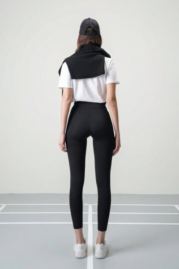 Siyah Toparlayıcı Tayt