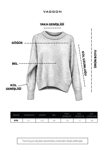 Kahverengi Tüylü Triko Kazak