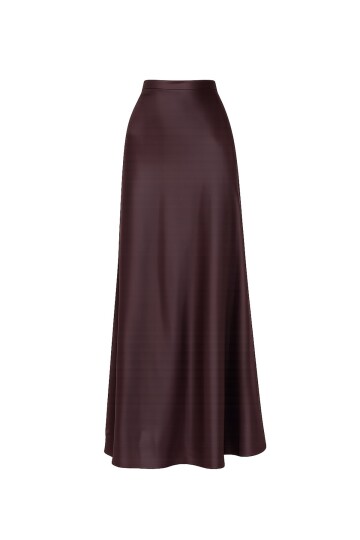 Yüksek Bel Basic Saten Etek