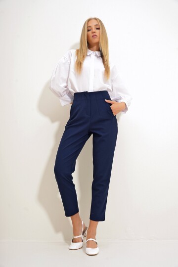 Yüksek Bel Havuç Pantolon