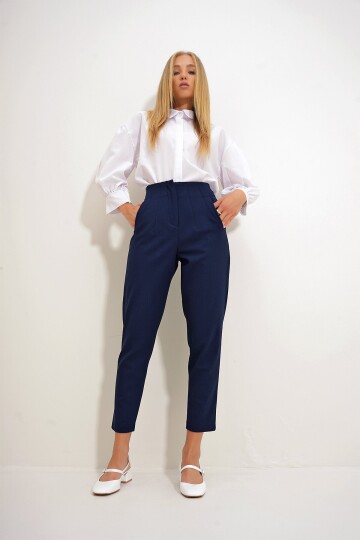 Yüksek Bel Havuç Pantolon