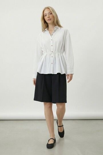 Belden Bağlamalı Gömlek