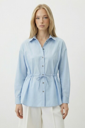 Belden Bağlamalı Gömlek