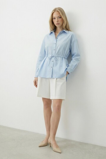 Belden Bağlamalı Gömlek
