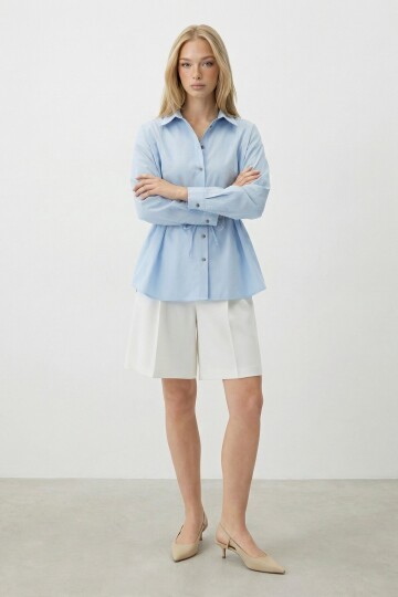 Belden Bağlamalı Gömlek