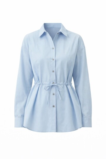 Belden Bağlamalı Gömlek