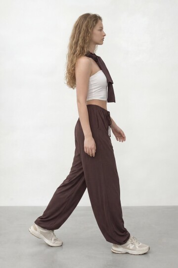 Beli Bağcıklı Jogger Pantolon