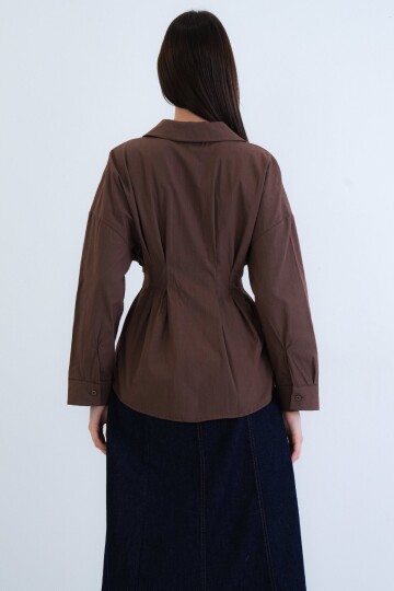 Büzgü Detaylı Gömlek