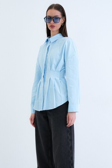 Büzgü Detaylı Gömlek