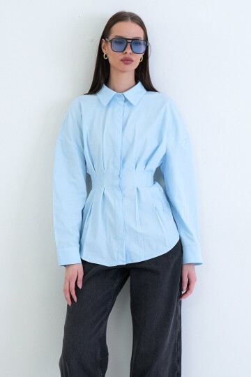 Büzgü Detaylı Gömlek