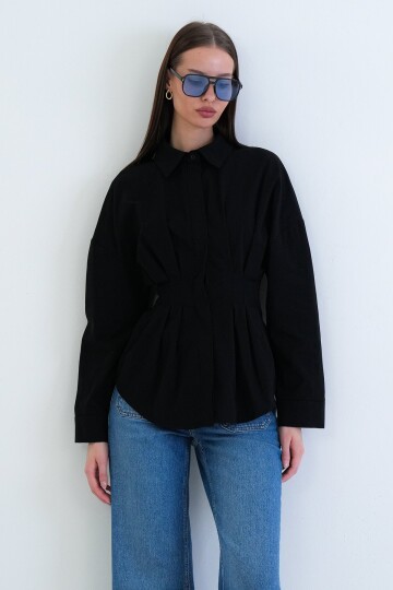 Büzgü Detaylı Gömlek