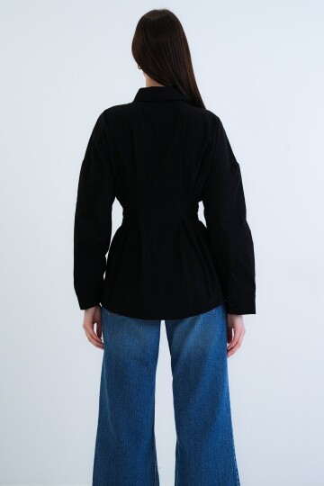 Büzgü Detaylı Gömlek