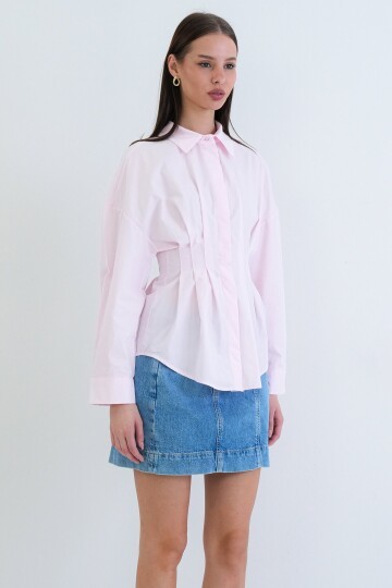 Büzgü Detaylı Gömlek