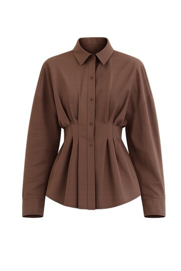 Büzgü Detaylı Gömlek