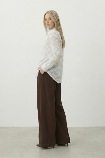 Dokulu Oversize Gömlek