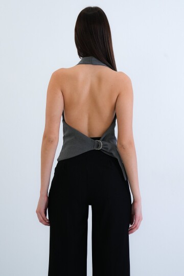 Düğme Kapamalı Klasik Yelek