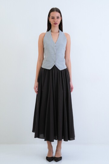 Düğme Kapamalı Klasik Yelek