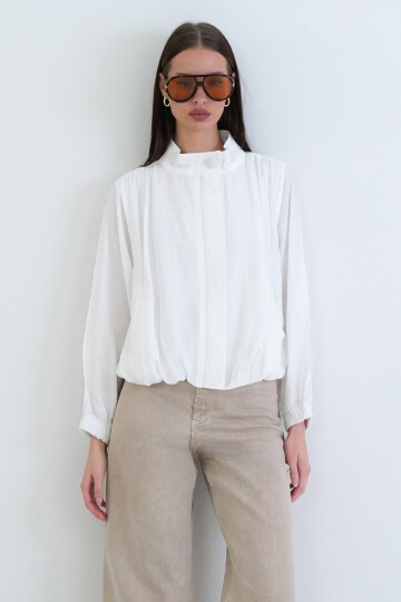 Hakim Yaka Balon Kol Bluz