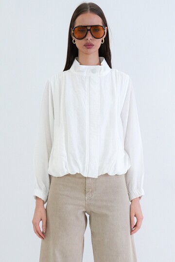 Hakim Yaka Balon Kol Bluz