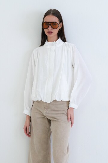 Hakim Yaka Balon Kol Bluz