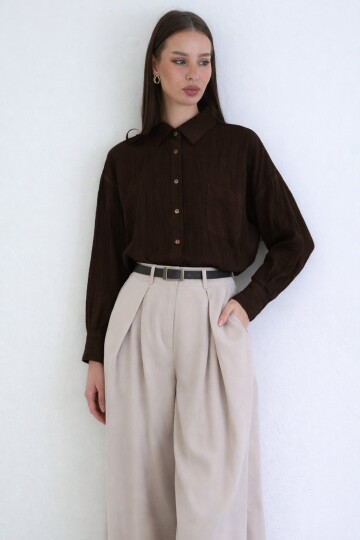 Hakim Yaka Transparan Gömlek