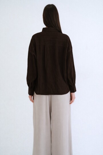 Hakim Yaka Transparan Gömlek