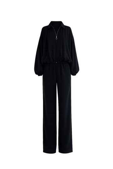 Oversize Hırka Ve Lastikli Pantolon Takım