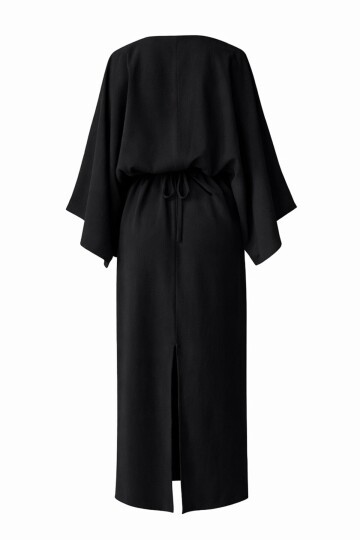 Salaş Kesim Yarasa Kol Uzun Elbise