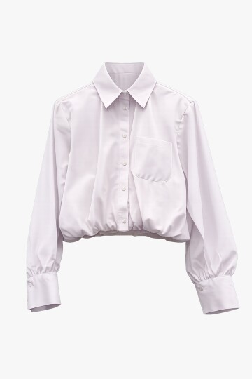 Tek Cepli Crop Gömlek