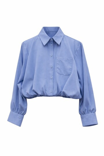 Tek Cepli Crop Gömlek