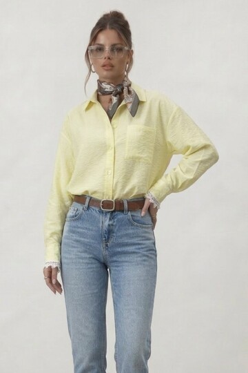 Tek Cepli Dokulu Gömlek