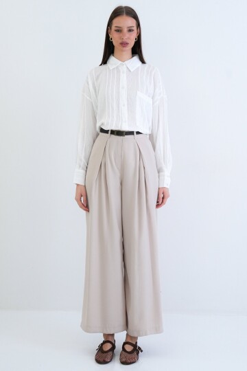 Tek Cepli Transparan Gömlek