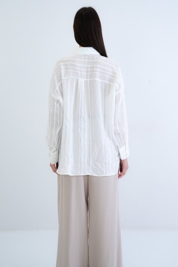 Tek Cepli Transparan Gömlek