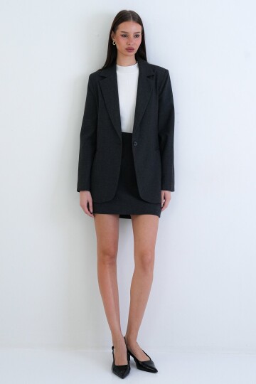 Tek Düğmeli Blazer Ceket