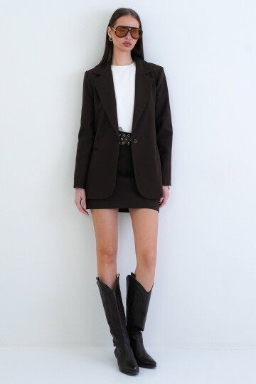 Tek Düğmeli Blazer Ceket