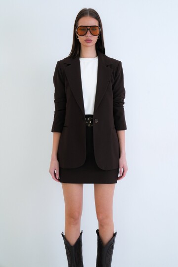 Tek Düğmeli Blazer Ceket