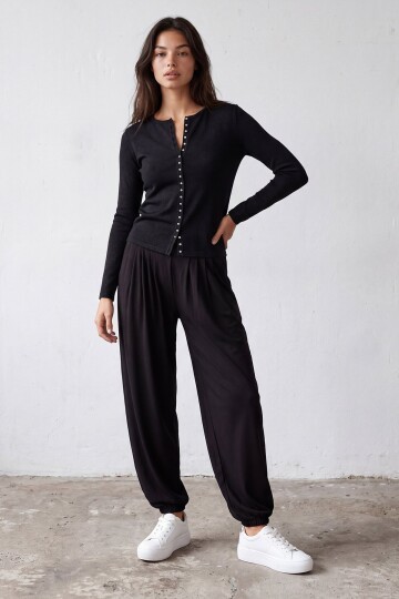 Balloon Fit Basic Pantolon