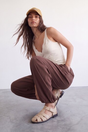 Balloon Fit Basic Pantolon