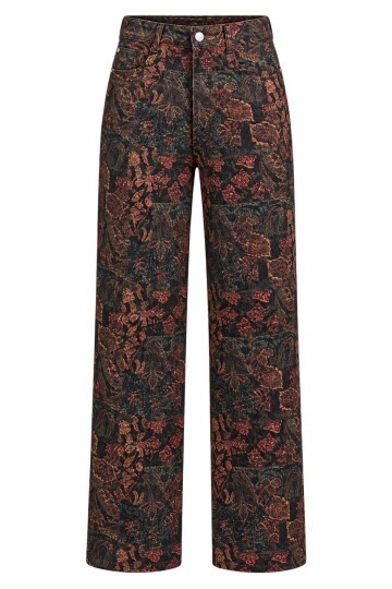 Baskılı Denim Pantolon